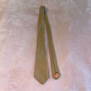 Vintage Dunn & Co tan lambswool tie made in Great Britain